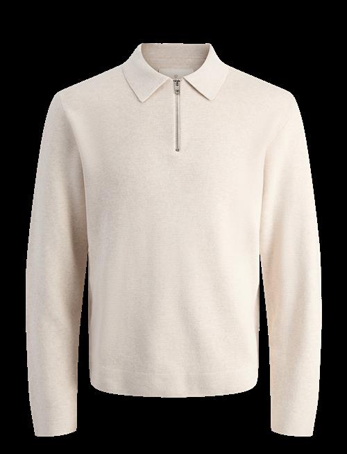 Jack & Jones | Jjmilano Stitch Knit Zip Polo Sn | L