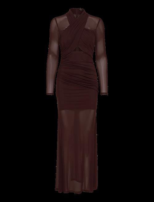 Bardot | Veria Wrap Mesh Maxi Dress | 42