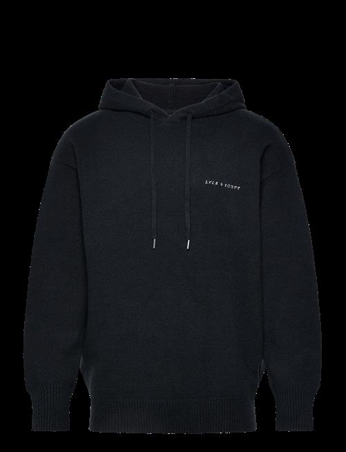 Lyle & Scott | Script Knitted Hoodie | S