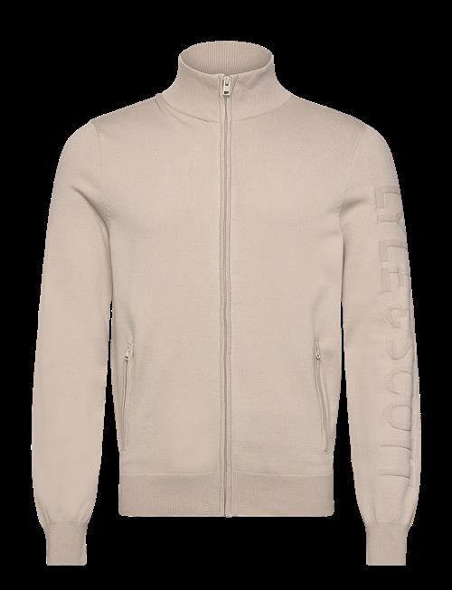 Lyle & Scott | Mesh Logo Knitted Track Jacket | L