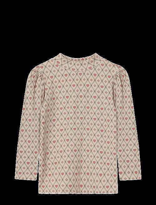 Fliink | Kelly Heart Ls Puff Blouse | 2 Y