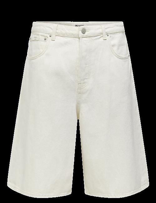 ONLY & SONS | Onscarl Balloon Ecru 4145 Pim Dnm Shorts | XXL