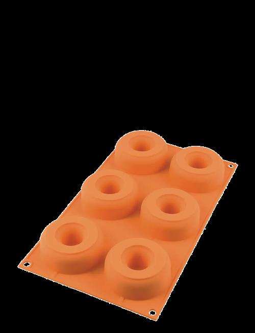 Silikomart | Donuts 6Pcs Ø75/25 H28 | FOR 6PCS