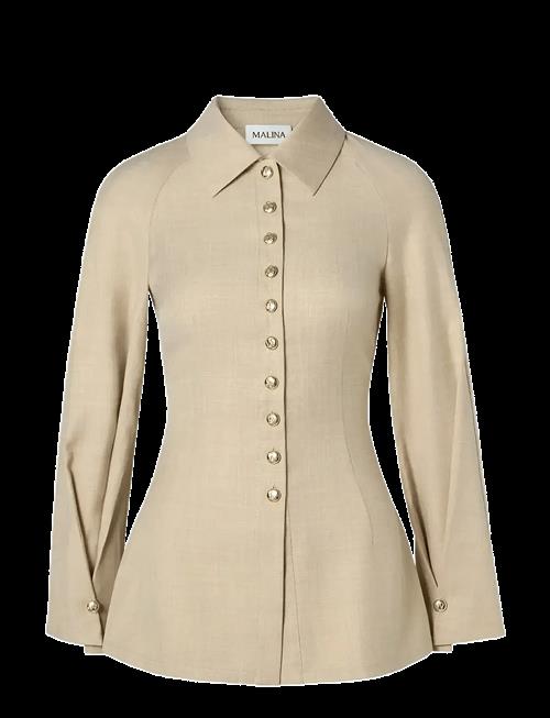 Malina | Joan Tailored Fitted Button Shirt | 44