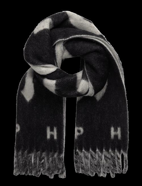 Copenhagen Studios | Cph Shawl 13 Wool Mix Dark Brown/Blue | ONE SIZE