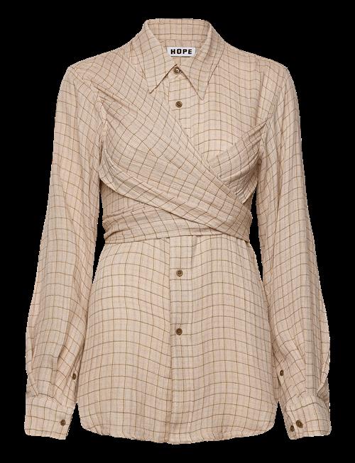 Hope | Twisty Shirt Airy Pink Check-34 | 34