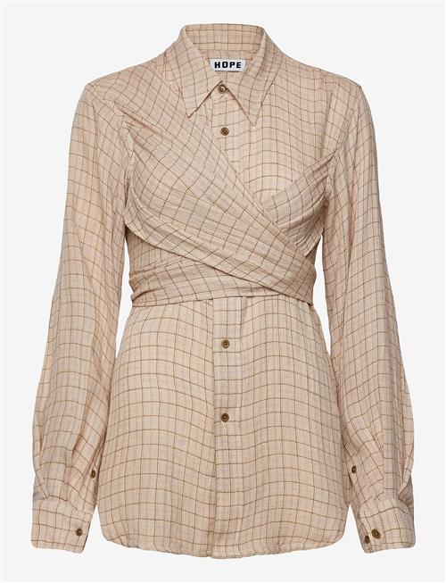 Hope | Twisty Shirt Airy Pink Check-40 | 34
