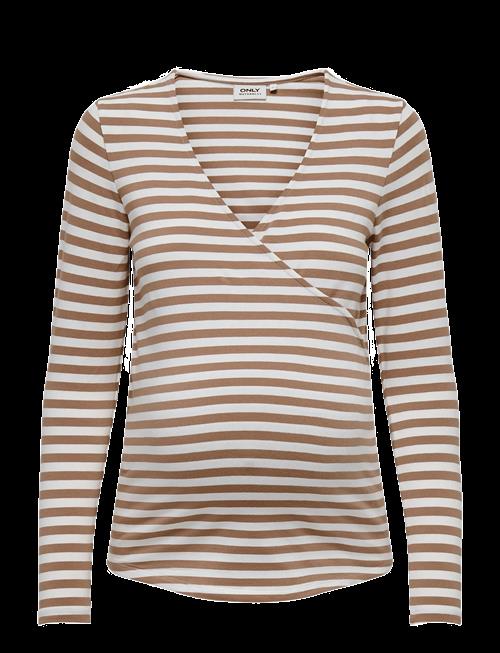 Only Maternity | Olmjoy L/S Wrap Stripes Top Jrs Noos | S