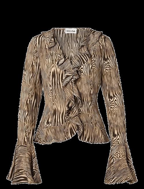 Malina | Suzie Sheer Frill Blouse | 42