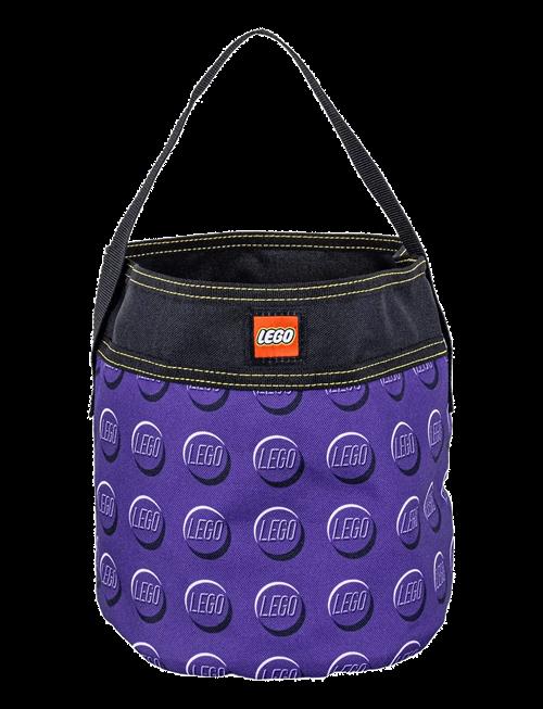 Euromic | Lego® Storage Cinch Bucket, Purple, 22X20 Cm, 6.3 L | 6.3 L