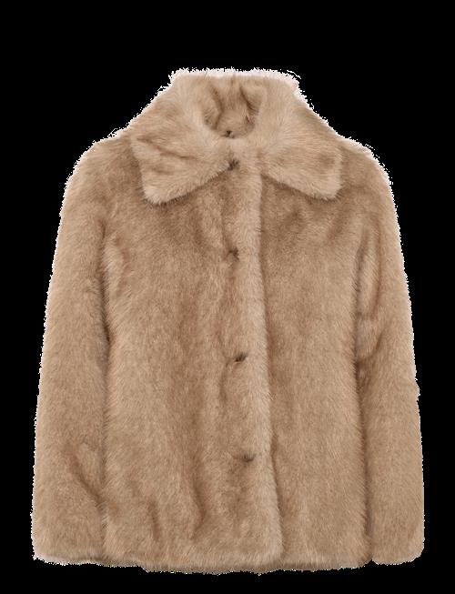Mango | Faux-Fur Coat With Buttons | L