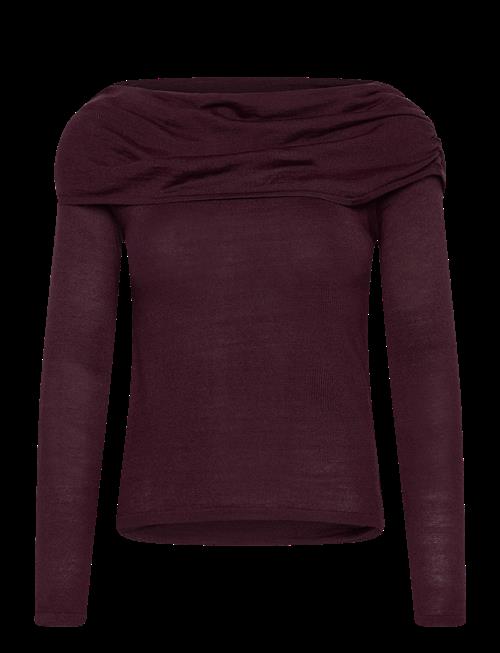 Mango | Fitted Sweater With Draped Neckline | L
