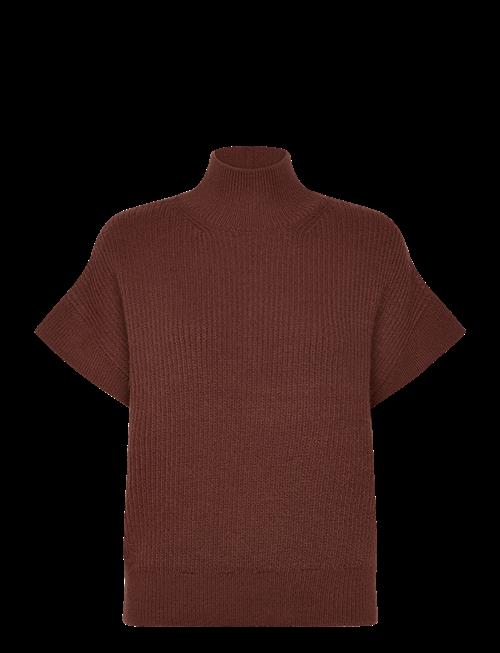 Mango | Perkins-Neck Short-Sleeved Sweater | M