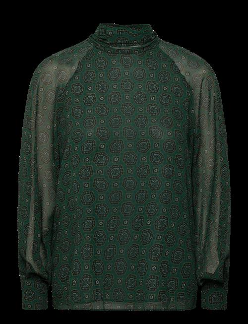 Mango | Printed Blouse With Tie Closure | S