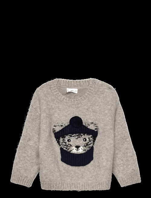 Mango | Knitted Sweater With Bear Detail | 3-4