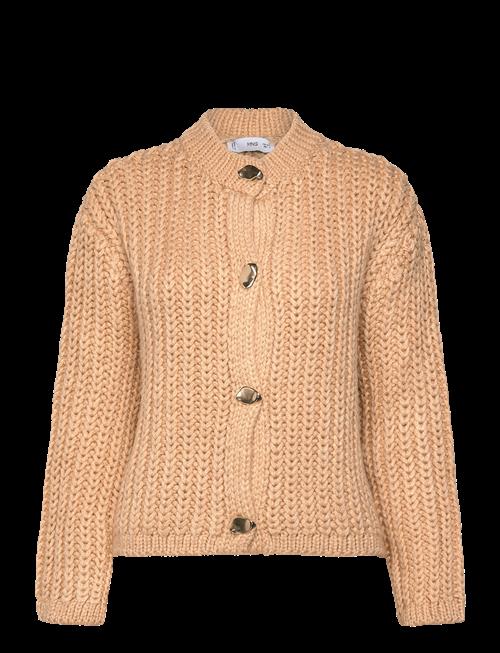Mango | Chunky-Knit Cardigan With Jewel Buttons | S