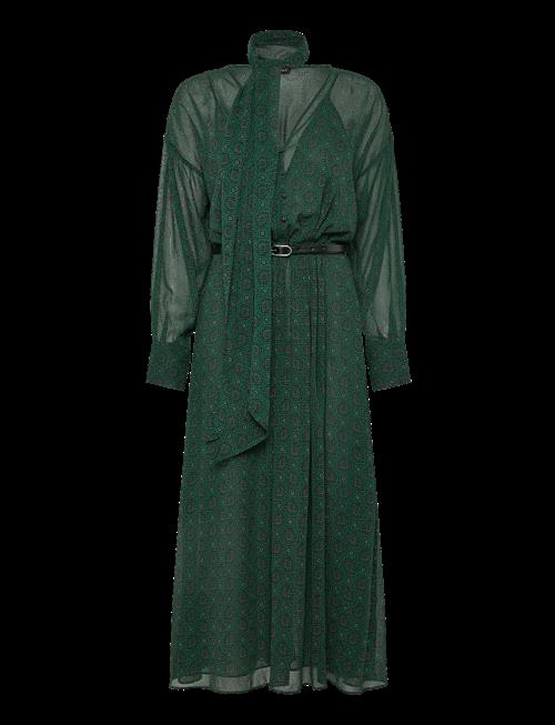 Mango | Printed Dress With Foulard | S