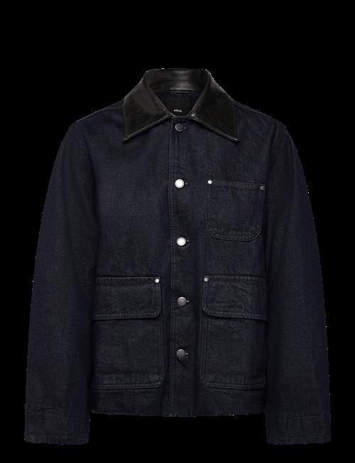 Mango | Denim Jacket With Faux-Leather Collar | M