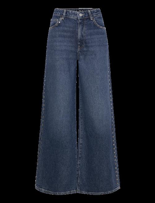 Mango | Wide Leg Studded Jeans | 32