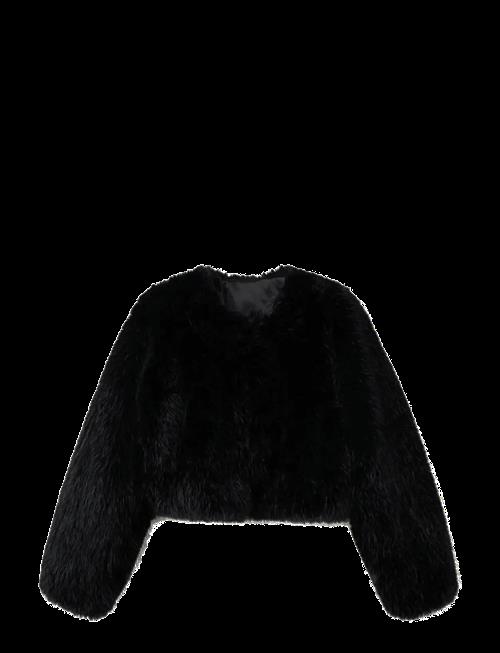 Mango | Faux-Fur Cropped Jacket | S