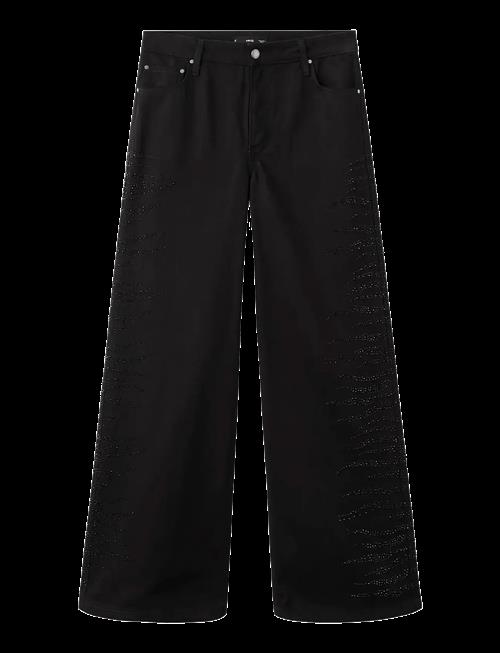 Mango | Wide Leg Jeans With Rhinestones | 36