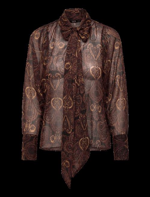 Mango | Paisley-Print Blouse With Foulard | L