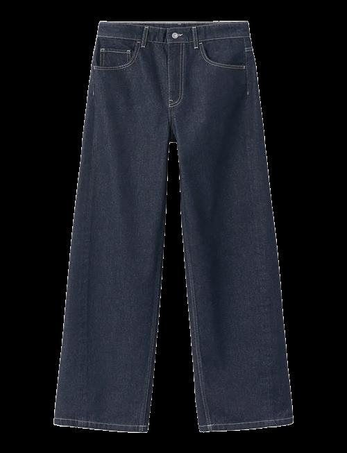 Mango | Mid-Rise Rinse-Wash Barrel Jeans | 42