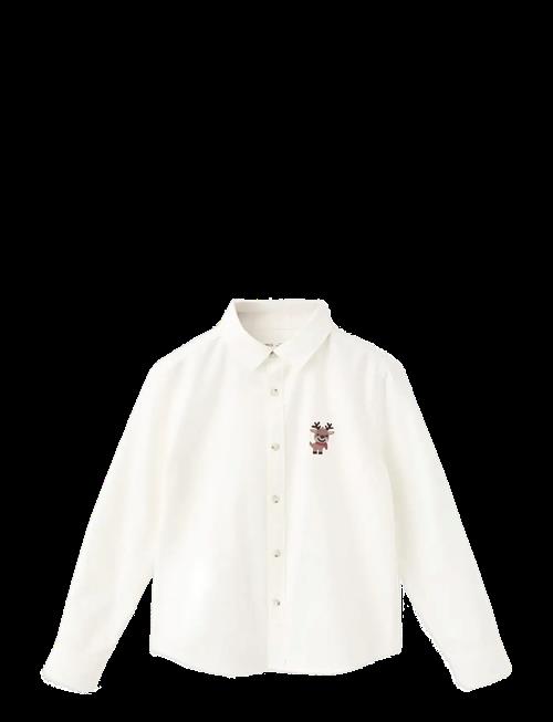 Mango | Shirt With Reindeer Embroidery | 3-4