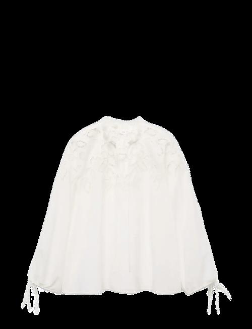 Mango | Embroidered Blouse With Bows | S