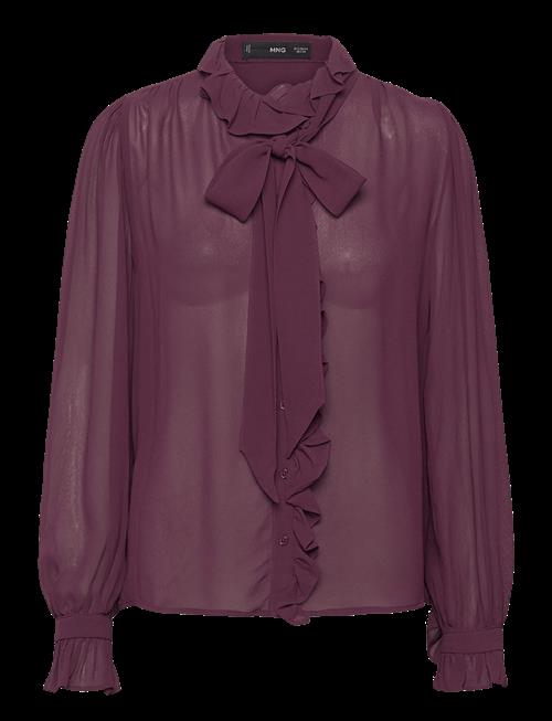 Mango | Ruffled Blouse With Scarf | XS