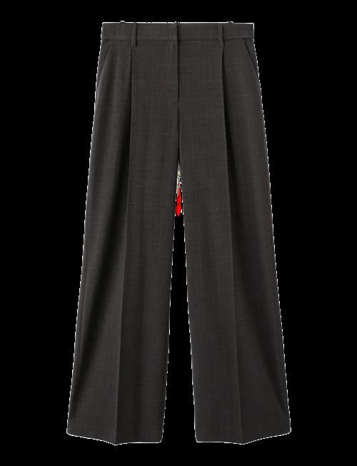 Mango | Check Pleated Trousers | 40
