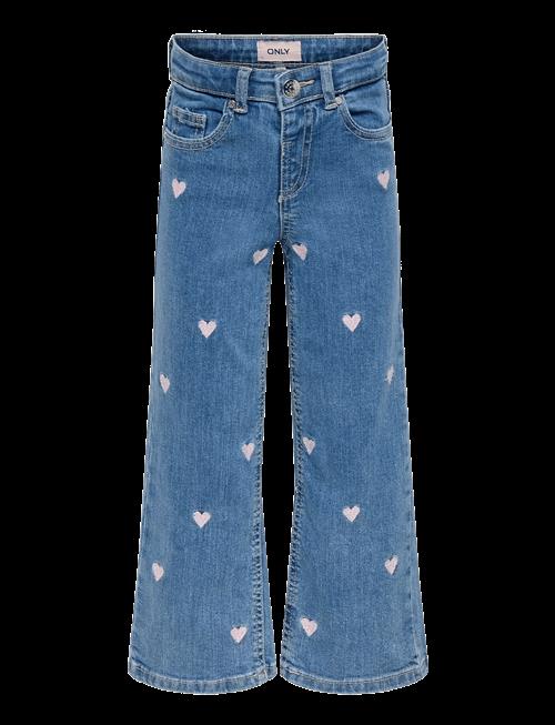 Kids Only | Kmgjuicy Wide Leg Heart Emb Jeans Noos | 104