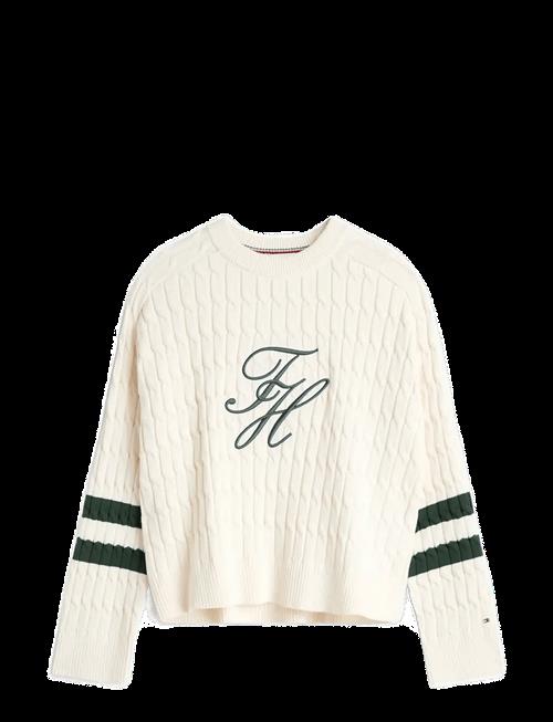 Tommy Hilfiger | Textured Graphic C-Nk Ls Swt | L