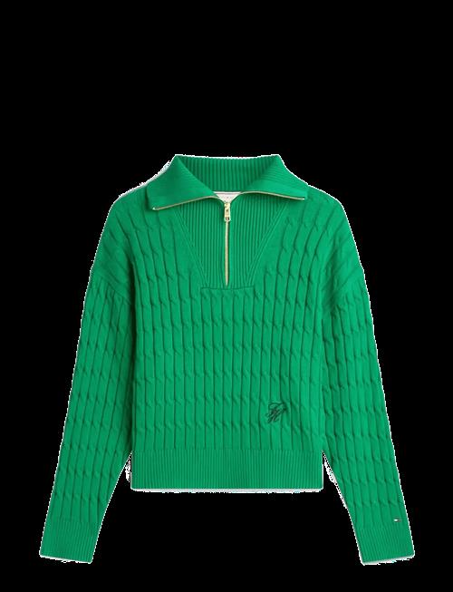 Tommy Hilfiger | Co Cable Mid Gg 1/2 Zip Ls Swt | XXL