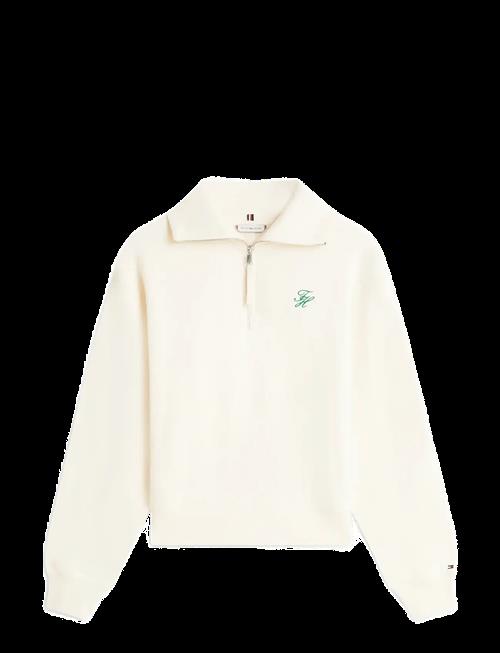 Tommy Hilfiger | Th Script Half Zip Terry Swtshrt | L