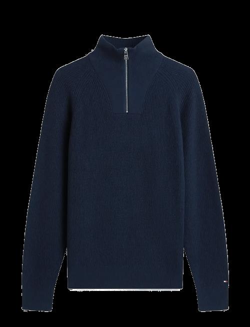Tommy Hilfiger | Fisherman Rib Zip Mock | XS