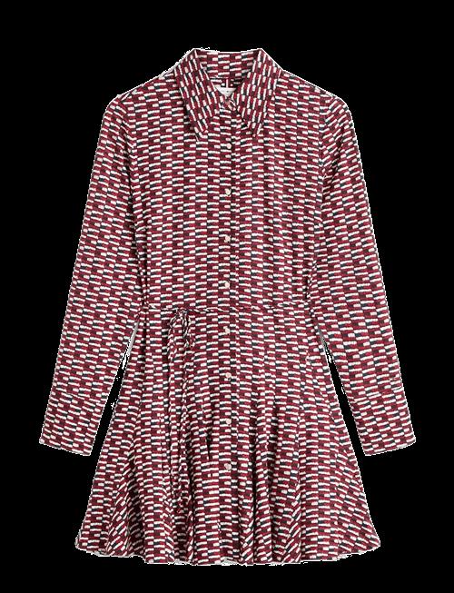 Tommy Hilfiger | Vis Twill Ls Mini Dress | 34