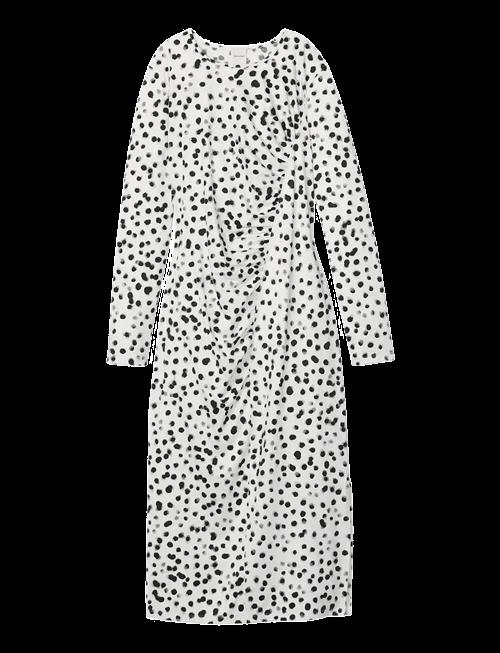 Calvin Klein | Ls Ruched Assym Printed Midi Dre | L