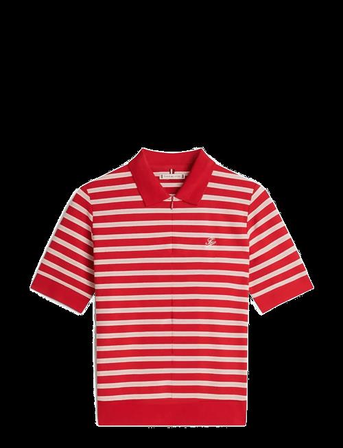 Tommy Hilfiger | Th Script Lyocell Zip Ss Polo | M