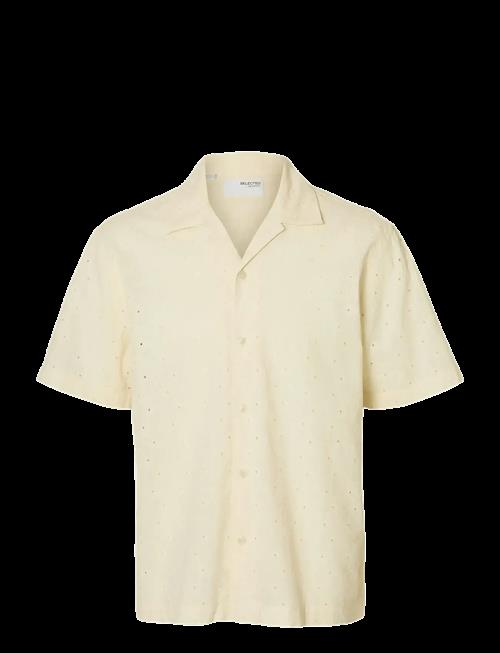 Selected | Slhrlxjax Broderie Ss Shirt | L