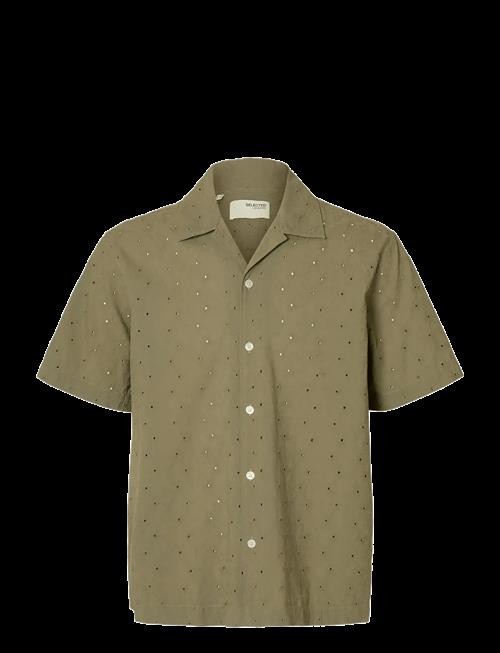 Selected | Slhrlxjax Broderie Ss Shirt | L