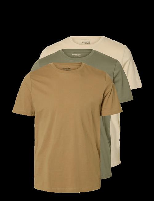 Selected | Slmcormac Ss O-Neck Tee 3-Pack Noos | M
