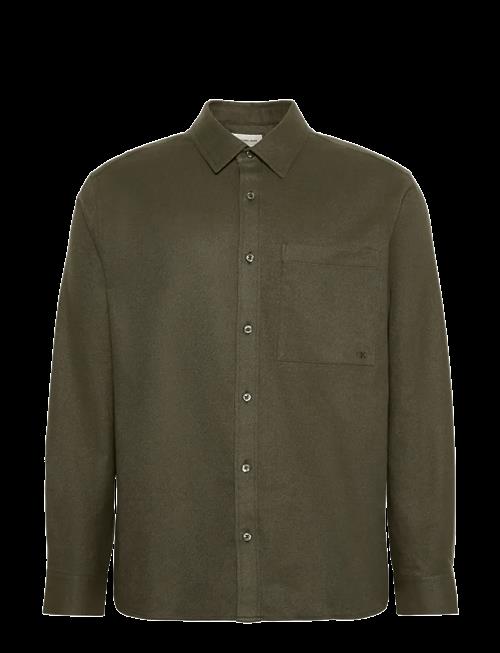 Calvin Klein Jeans | Ls Melange Flannel Easy Shirt | XS
