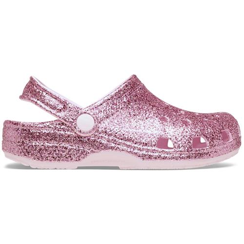 Crocs Classic Chunky Glitter Clog K PkM Pink Milk 30-31 EU  Lyserød  30-31 EU  Drenge, Piger