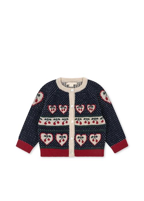 Konges Sløjd Belou Cardigan Cherry  Cherry-6Y Uld Rød  6 år  Piger