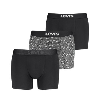 Levis 3P Logo Aop Boxer Brief Gift Sort bomuld X-Large Herre