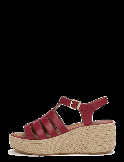 FitFlop | Platfforms Espadr. Leather Fisherman Wedge Sandals | 41
