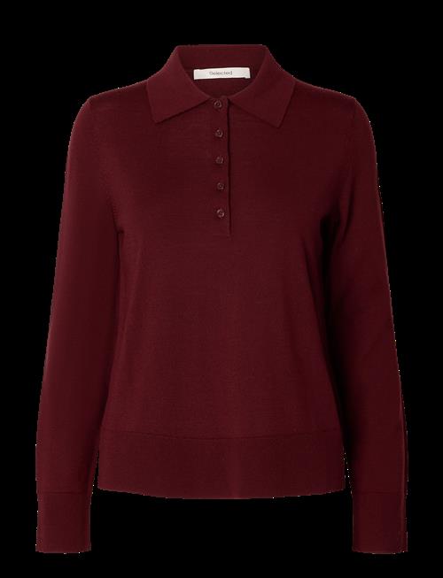 Selected | Slwthea Ls Knit Merino Collar Neck Noos | S