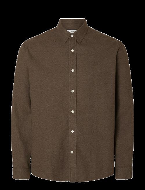 Selected | Slmregclaus Noah Brush Twist Sht Ls Noos | L