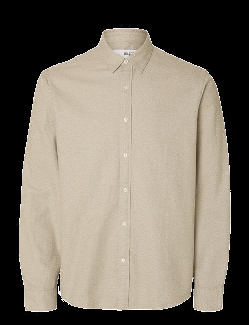 Selected | Slmregclaus Noah Brush Twist Sht Ls Noos | XL